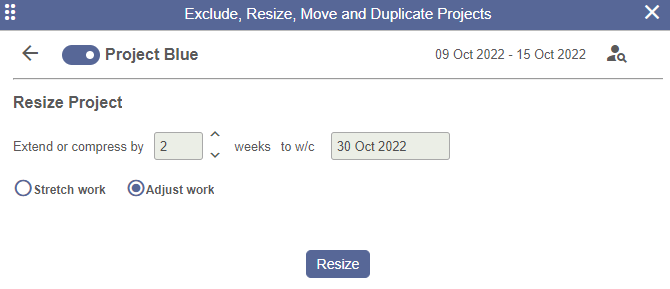resize project